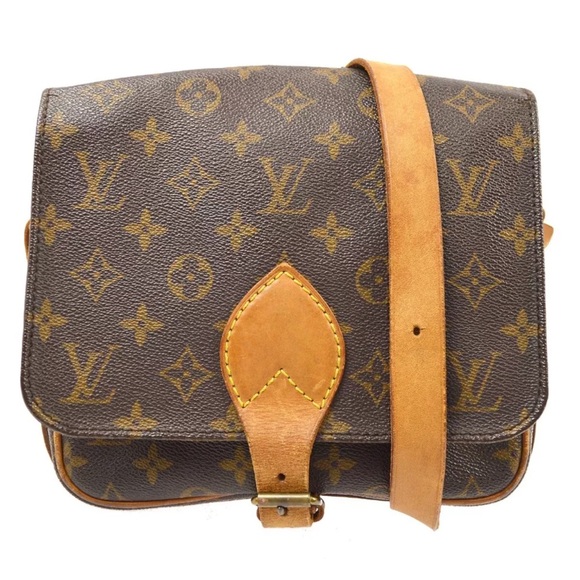 LOUIS VUITTON CARTOUCHIERE MM SHOULDER BAG MONOGRAM M51253 8906SL KK33667 - Picture 1 of 9